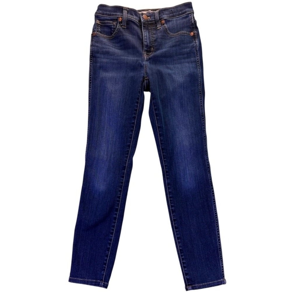 Madewell Women's 10" High-Rise Skinny Jeans Blue Denim 26 Everyday Stretch